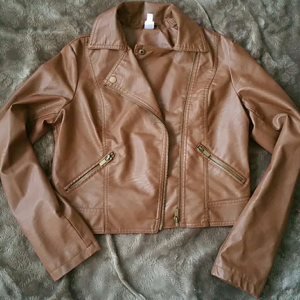 Faux leather jacket